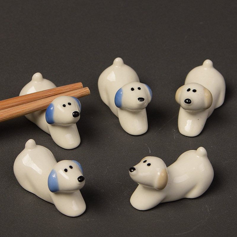 ins  模型  撮影道具   雑貨   ミニチュア  陶器  インテリア置物    箸立て  モデル   箸置き  犬  2色