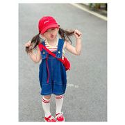 夏  韓国風子供服  ベビー服 カジュアル  キッズ   チョッキ+サロペット  女の子 可愛い  セットアップ