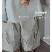 2024春新作  韓国風子供服 ベビー服   キッズ服   ロングパンツ  ワイドパンツ  ズボン  スラックス  3色