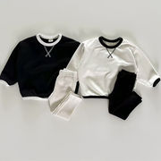 2024秋新作   韓国風子供服  ベビー服   キッズ    長袖   トップス  パーカー  男女兼用  2色