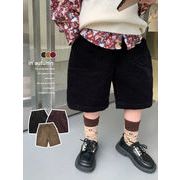 INS秋   人気    韓国風子供服     ベビー服       キッズ      ショートパンツ   カジュアル   3色