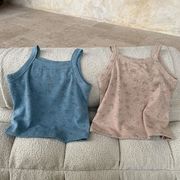 2025夏新作  韓国風子供服  キッズ服   可愛い  ベスト  トップス    Tシャツ   タンクトップ   2色