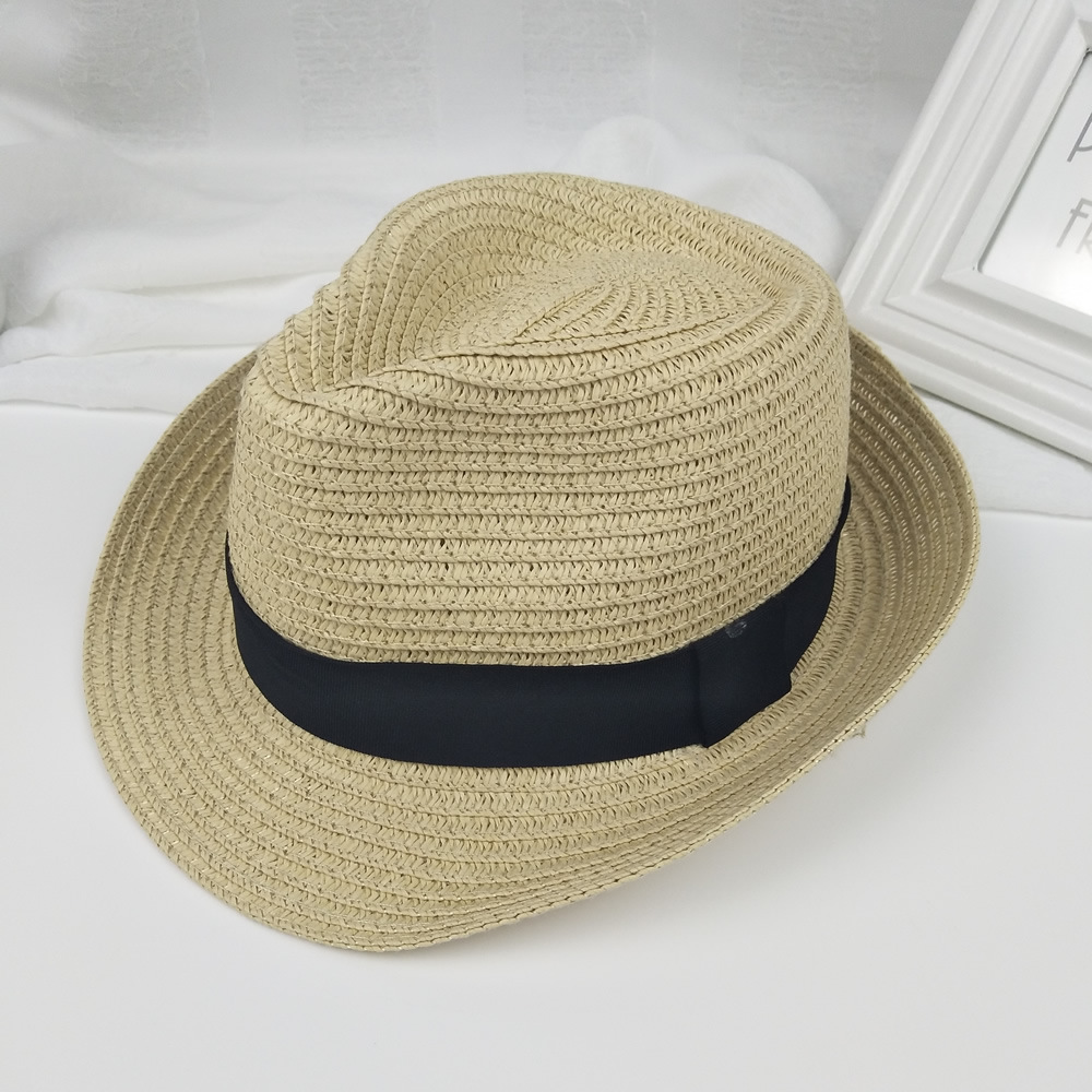 パナマつば広麦わら帽子トウガラシ同タイプ太陽帽子サンバイザーリゾート波ビーチハット