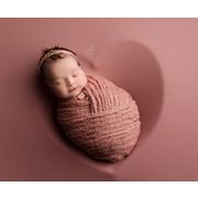 韓国風子供服   写真撮影用   出産祝い   新生児   ニット  布  ティアラ+ブランケット  撮影道具  6色