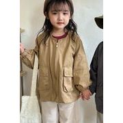 2023春秋   韓国風子供服    キッズ    カーディガン     トップス  コート   ジャケット  80-150