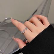 新作  ins 韓国風  レディース  アクセサリー    リング   蝶   開口指輪  調節可能 ニッチなデザイン