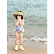 夏   韓国風子供服    キッズ    ハワイ  水泳   リゾート温泉  つなぎ水着   可愛い    オールインワン