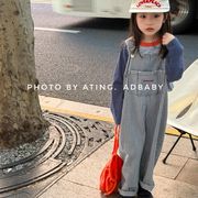 2025秋新作  韓国風子供服  キッズ服   ズボン   サロペット  オーバーオール  男女兼用  2色
