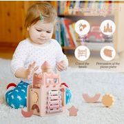 城 おもちゃ 木製玩具  韓国風   知育玩具   子供用品   木質おもちゃ   撮影道具   贈り物  遊び用