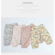 2023夏人気   韓国風子供服   キッズ   ベビー服    ズボン   パンツ   可愛い    花柄     男女兼用   4色