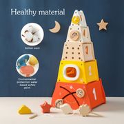 ins人気   木質おもちゃ   子供用品   ホビー用品   赤ちゃん    積み木    木製パズル   知育玩具
