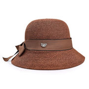 帽子レディースサンバイザー日焼け止めサンバイザー夏海辺のリゾートビーチ帽子編み麦わら帽子