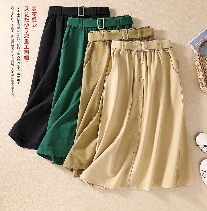 【春夏新作】ファッションロングスカート♪全4色◆