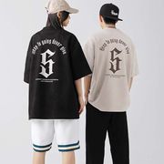 ユニセックス　メンズ　スエード製　半袖シャツ　カジュアル　大きいサイズ　ストリート系　渋谷風☆全3色
