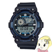 腕時計 カシオ CASIO 逆輸入品 AEQ-200W-2AV ワールドタイム アナデジ アナログ デジタル メンズ 海外・