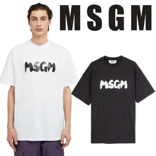 【MSGM】(エムエスジーエム) brushed MSGM logo t-shirt / 半袖 Tシャツ　2色　＃3440MM201
