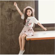 韓国こども服 セットアップ 子供服 上下 2点セット半袖Tシャツ トップス パンツ カジュアル