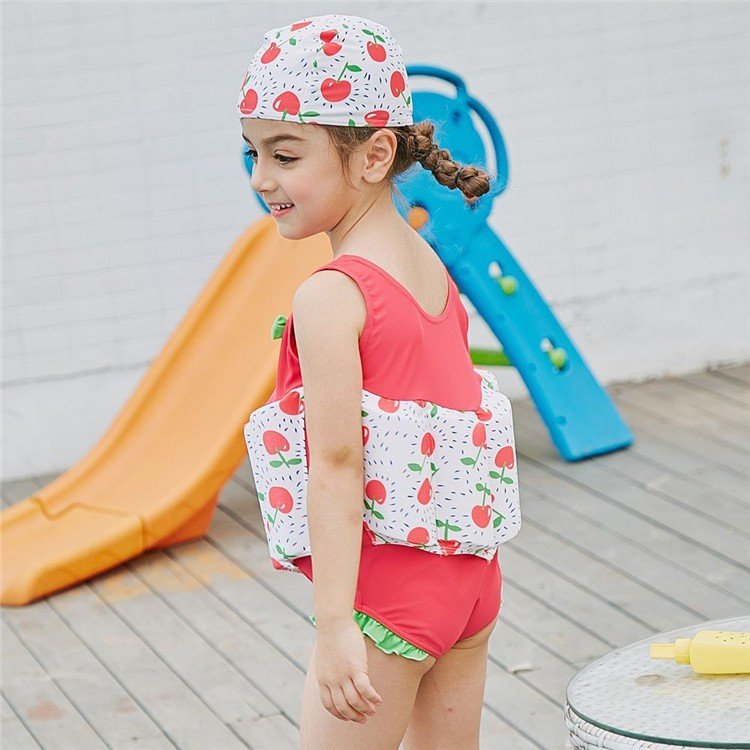 子供水着 女の子 ワンピース型水着 体型カバー 韓国風 分解可能 ふりょく ただよう 水着 可愛い