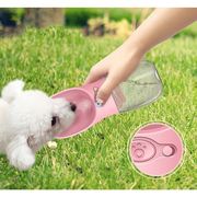 ペット用 犬用 携帯用給水器 ウォーターボトル 水槽付き 水漏れ防止 給水ボトル 犬 猫 散歩