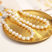 日韓の贅沢な上質真珠ネックレス女夏2023年新型潮小人数設計感鎖骨チェーン百掛首鎖
