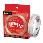 【10個セット】 3M Scotch スコッチ 超透明テープS 紙箱入 18mm幅 3M-