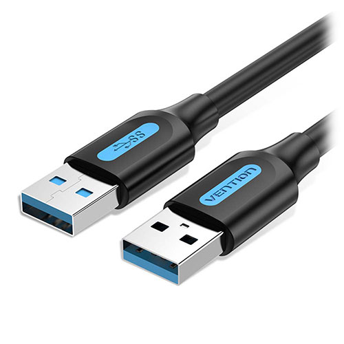 VENTION USB 3.0 A Male to A Male ケーブル 0.5m Bl