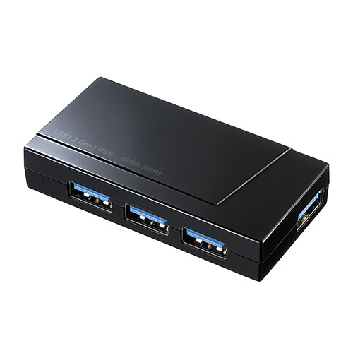 サンワサプライ USB3.2 Gen1 4ポートハブ(4ポート・セルフ/バスパワー両用)