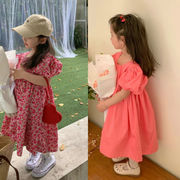キッズ ワンピース 半袖 子ども 女の子 可愛い 花柄 子供服 新作 おしゃれ 2023 夏 韓国子供服