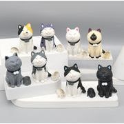 猫 +ネズミ 猫  模型  ドールハウス用 ミニチュア  おもちゃ   置物  モデル  デコレーション  7*4.5cm