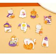 猫  ハロウィン   ペンダント 合金  デコパーツ DIY      手芸diy用デコレーション   手作り