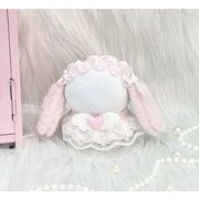 ピンク リボン+ワンピース  ぬいぐるみ用服  ミニドール  人形着せ替え  お人形の服   10/13cm用