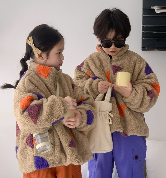 冬新作   韓国風子供服     トップス   コート  綿入れの着物  暖かい服    もふもふ  長袖