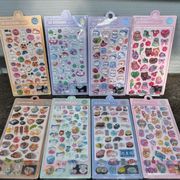 寿司 猫 可愛い  立体シール 3Dステッカー シール 立体ステッカーぷっくりシール ぷくぷくシール