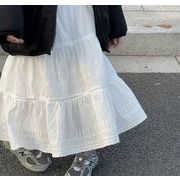 秋新作   韓国風子供服  ボトムス  レース  ホワイト  スカート  女の子  ファッション