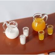 新作 ドールハウス用 ミニアイテム  模型  果汁   ミルク  飾り装飾品   撮影道具   置物   3点セット