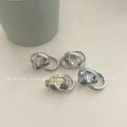 指輪　リング　アクセサリー　韓国ファッション　デザイン　金属　高級感
