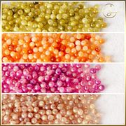 【10色】マーブルビーズ 樹脂 デコパーツ DIYパーツ アクセサリーパーツ ハンドメイド 手芸 ブレスレット