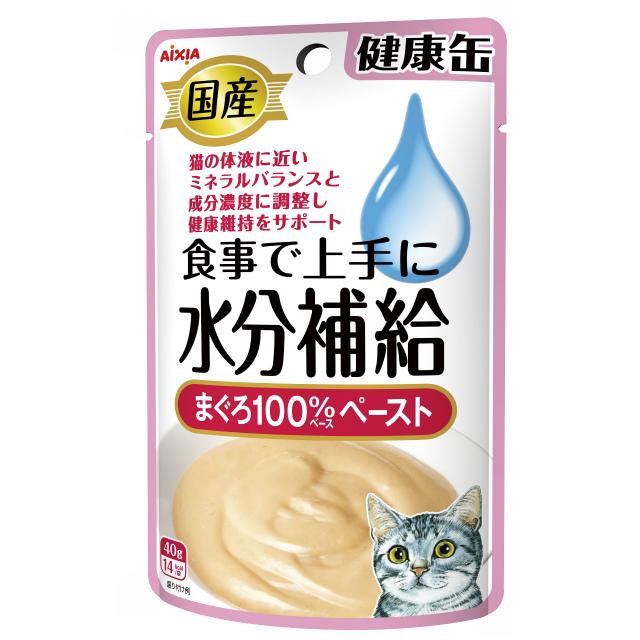 [アイシア]国産 健康缶パウチ 水分補給 まぐろペースト 40g