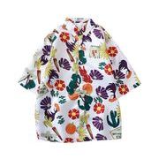 アロハシャツ メンズ 半袖 開襟  花柄 春 夏 カジュアル 上着 大きいサイズ