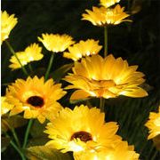 圧倒的な真実好評 早い者勝ち 庭飾り灯 太陽エネルギー 床灯 屋外防水 ヒマワリの花灯 花園