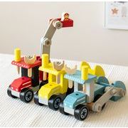 キッズおもちゃ   木製    贈り物    知育玩具    工具車    おもちゃ