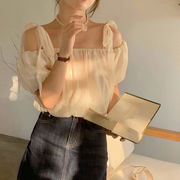 2023夏INS新作★カジュアル シンプル  気質 デザイン性抜群   気質 ブラウス