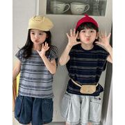人気新品韓国風子供服  Tシャツ 半袖 キッズ服   トップス2色