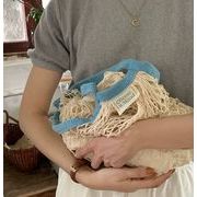 ハンドバック    韓国風   トートバッグ   手編みバッグ   ビーチバッグ   ニットネットバッグ