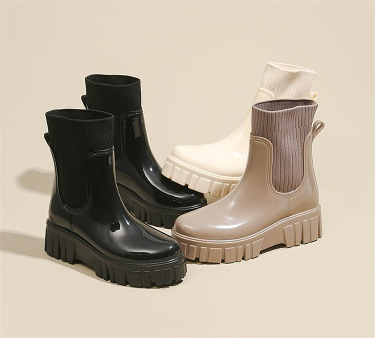 素敵な商品 ニット ゴア 雨靴 レインシューズ 履きやすい 歩きやすい  大きいサイズ レインブーツ