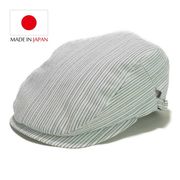 　日本製ストライプ柄ハンチング　ヤング帽子