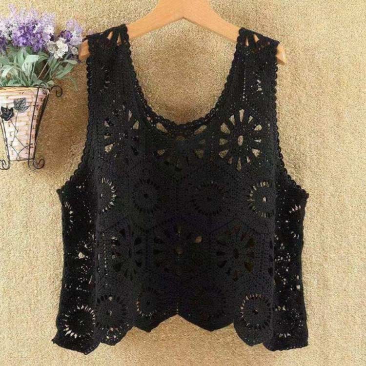 ベスト レディース 春夏 ニット ベスト おしゃれ ランドネック サマー