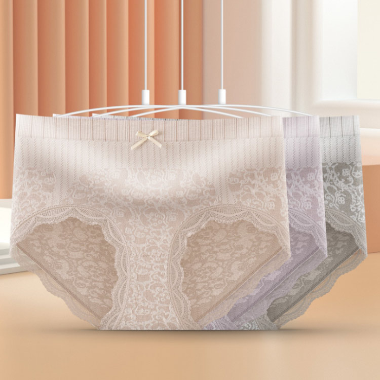 ショーツ レースショーツ レディース 2枚セット 綿 コットン 花