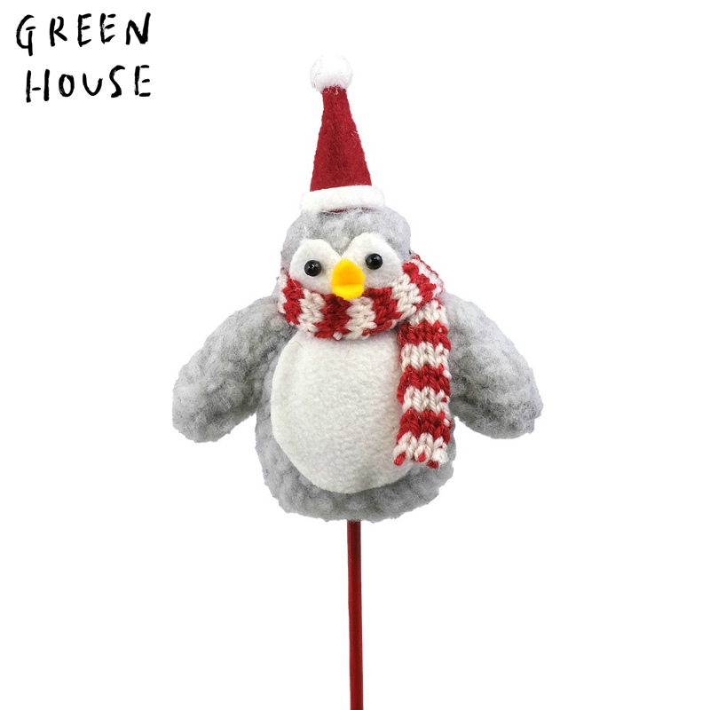 ■GREEN HOUSE(グリーンハウス）■■X'mas■　ふわふわピック　ペンギン