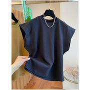 イメージ通りでした 早い者勝ち 飛袖tシャツ 綿 袖なしtシャツ 半袖tシャツ ゆったりする カジュアル